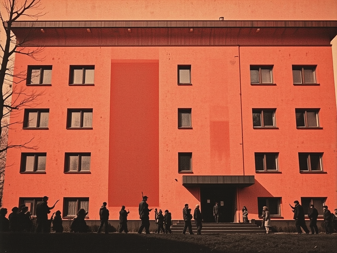 Far-left activists in Bauhaus