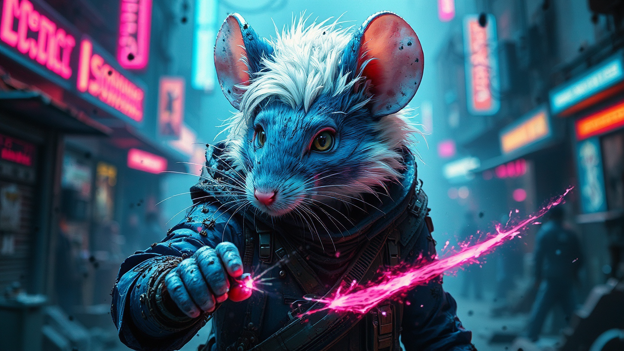 Mouse mechanic casts magic