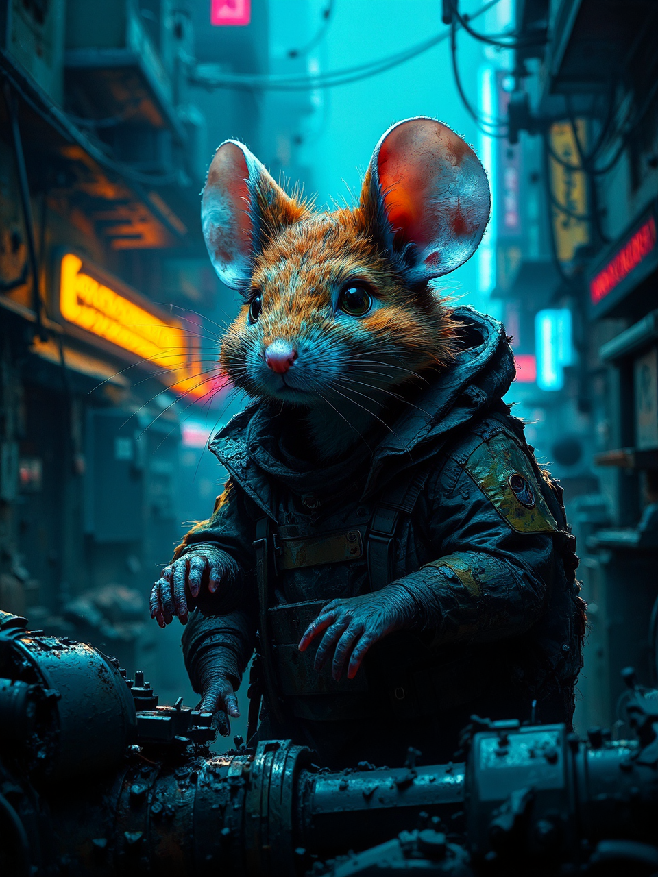 Furry ginger haired mouse