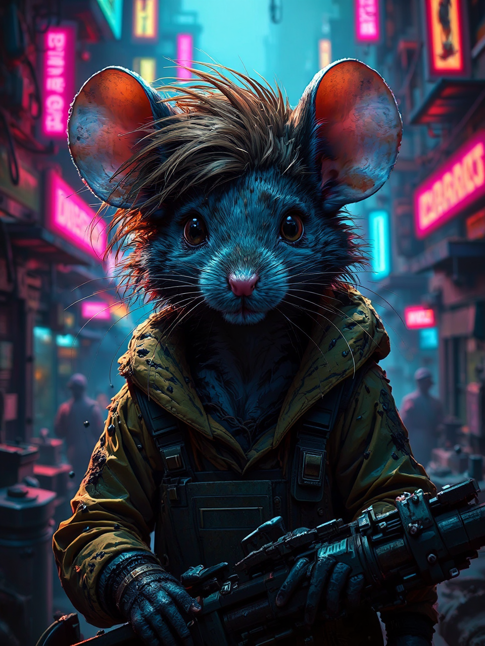 Mouse mechanic in dirty