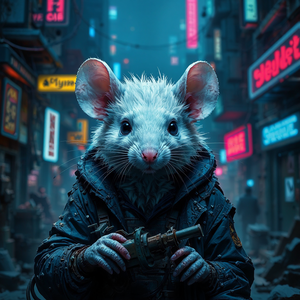 Mouse mechanic in dark