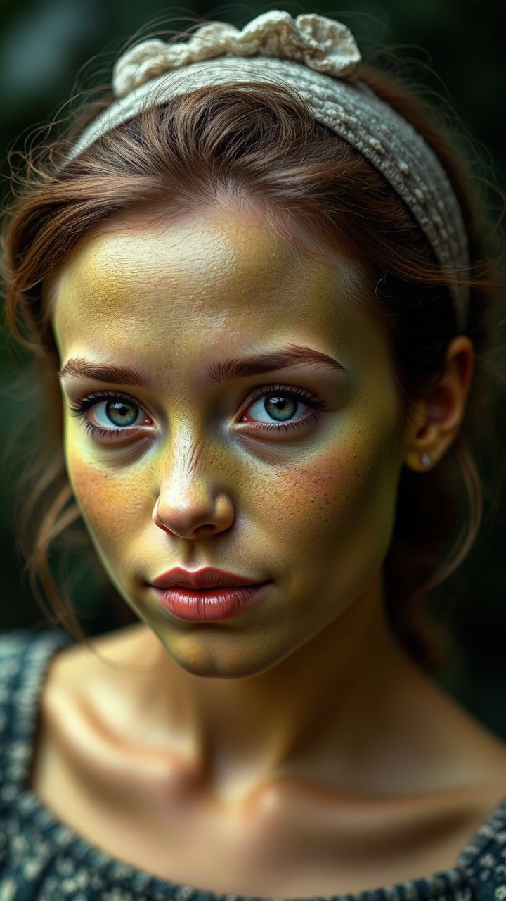 Avocado-skinned portrait of Emma