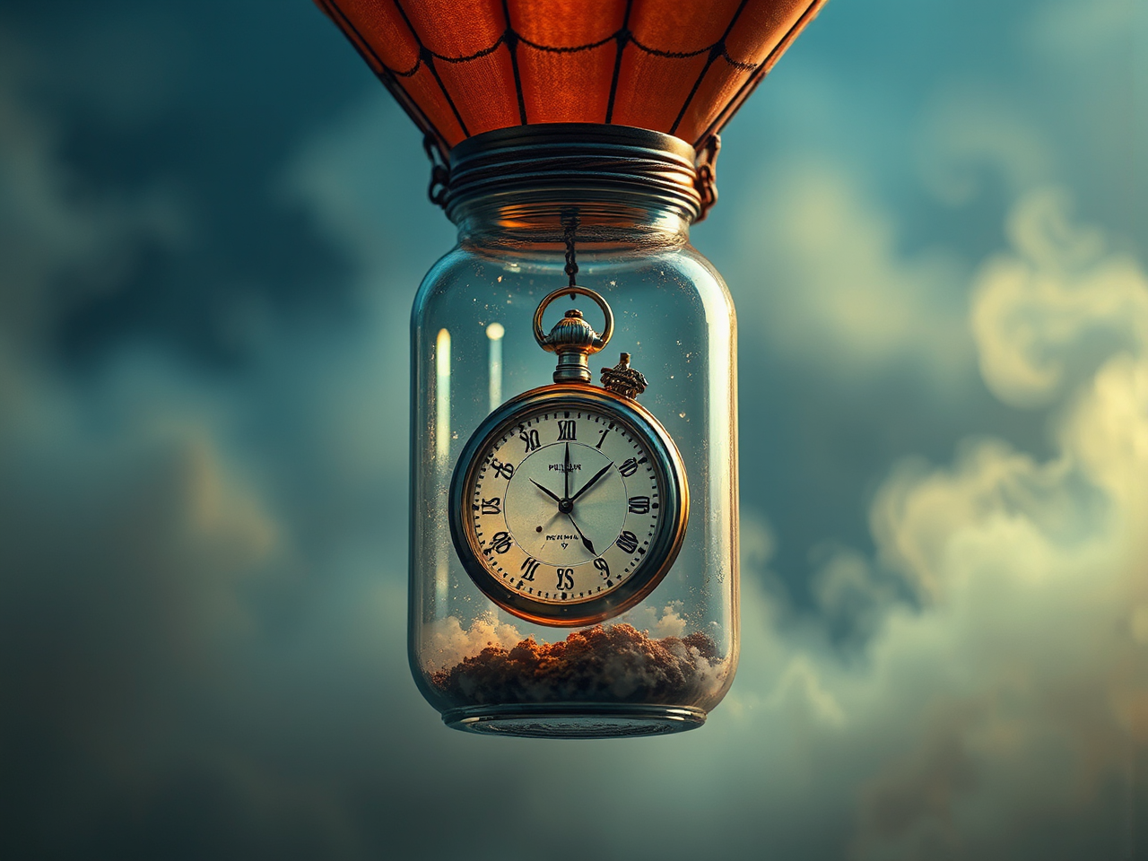 Hot air balloon with