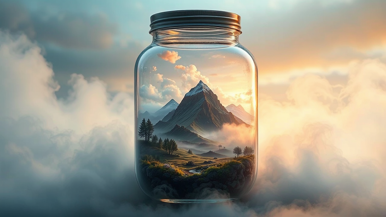 Scottish landscape in a