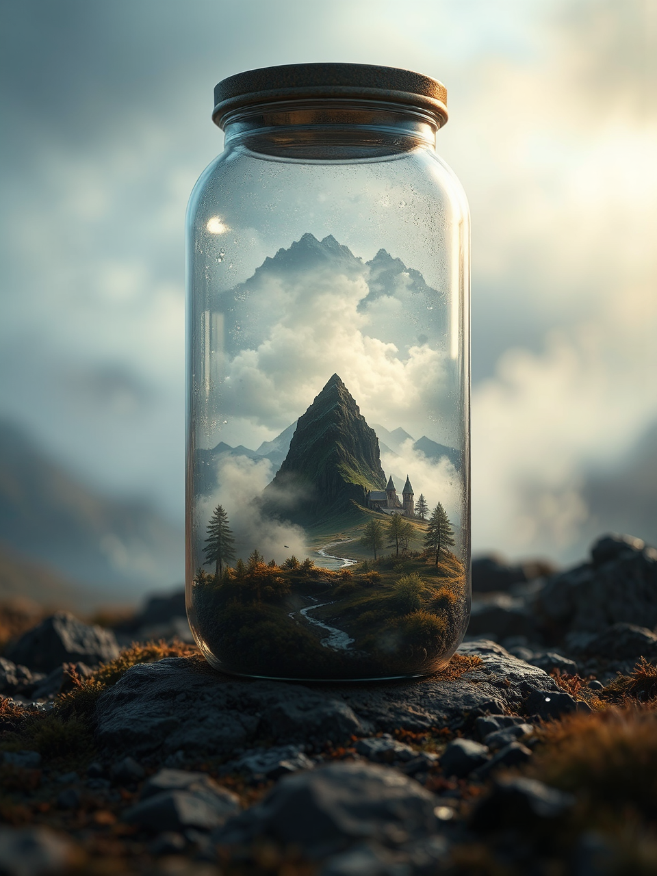 Scottish landscape in a