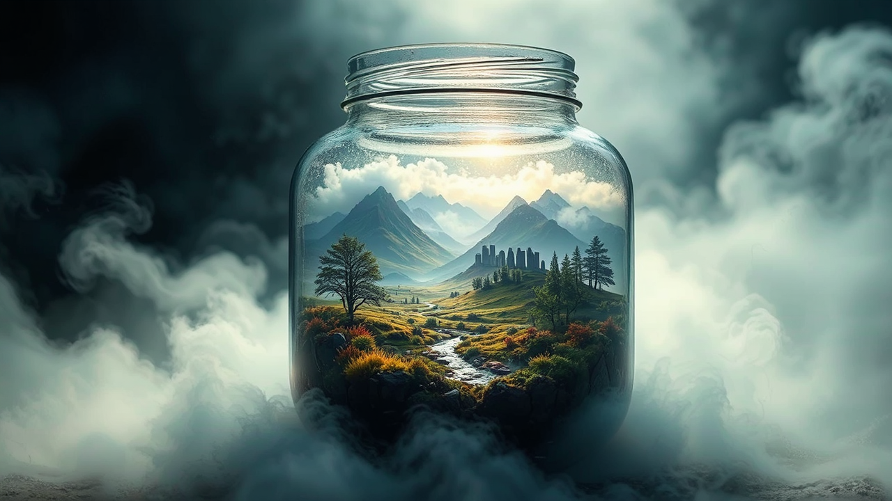 Scottish landscape in a