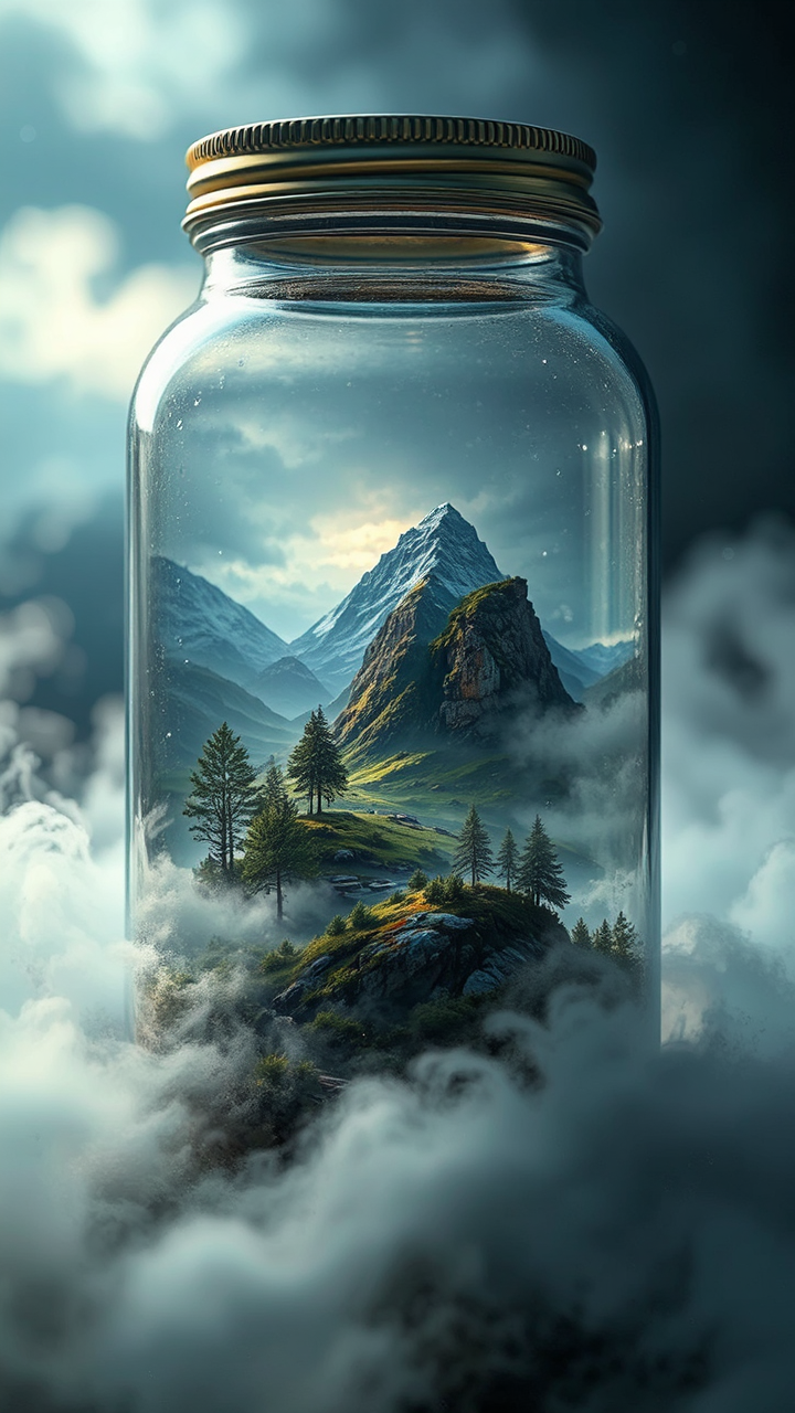 Scottish landscape in a