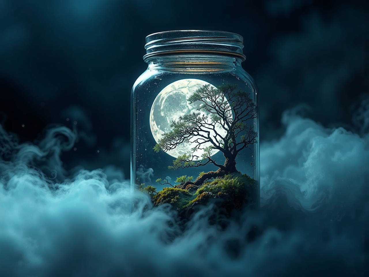 Scottish landscape in a