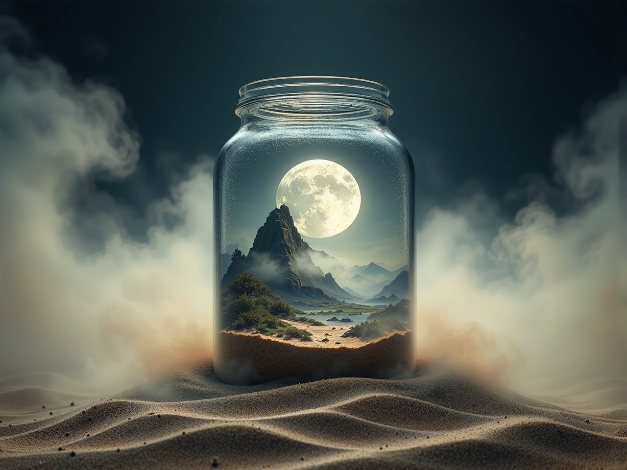 Epic Scottish landscape with