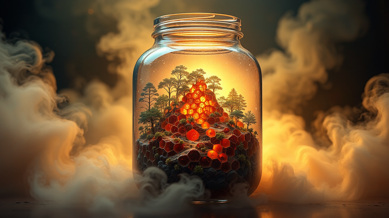 Honeycomb landscape in a