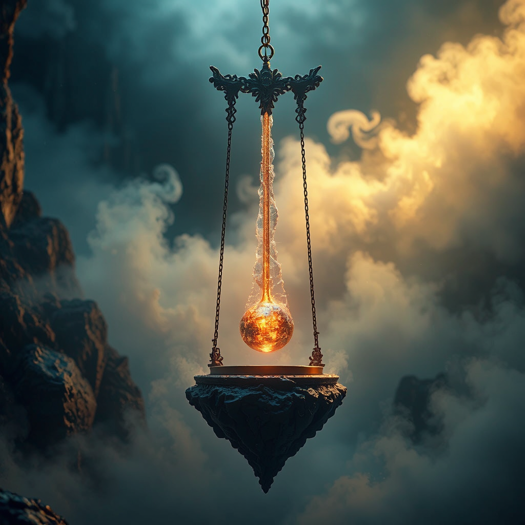 A mystical scene with