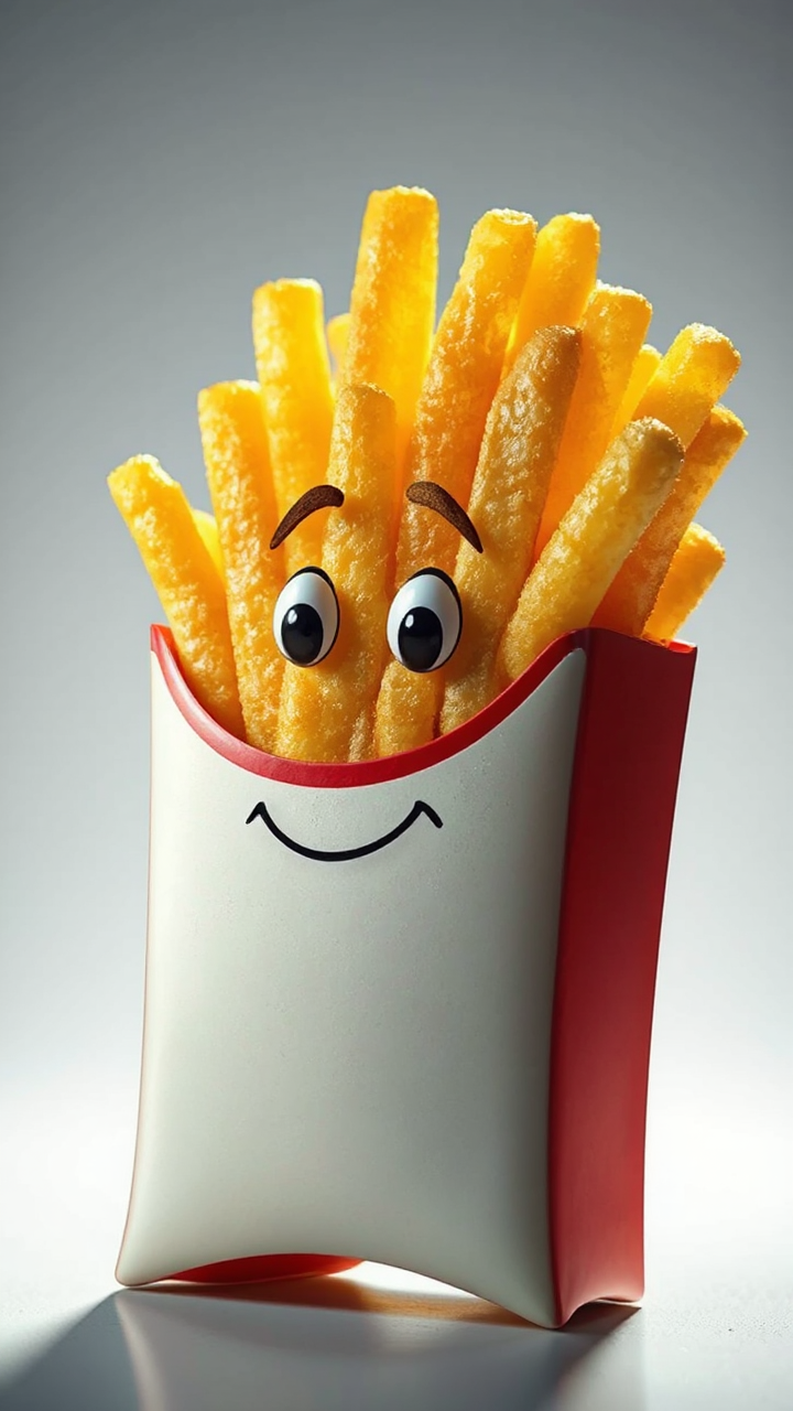 Salted French fry in