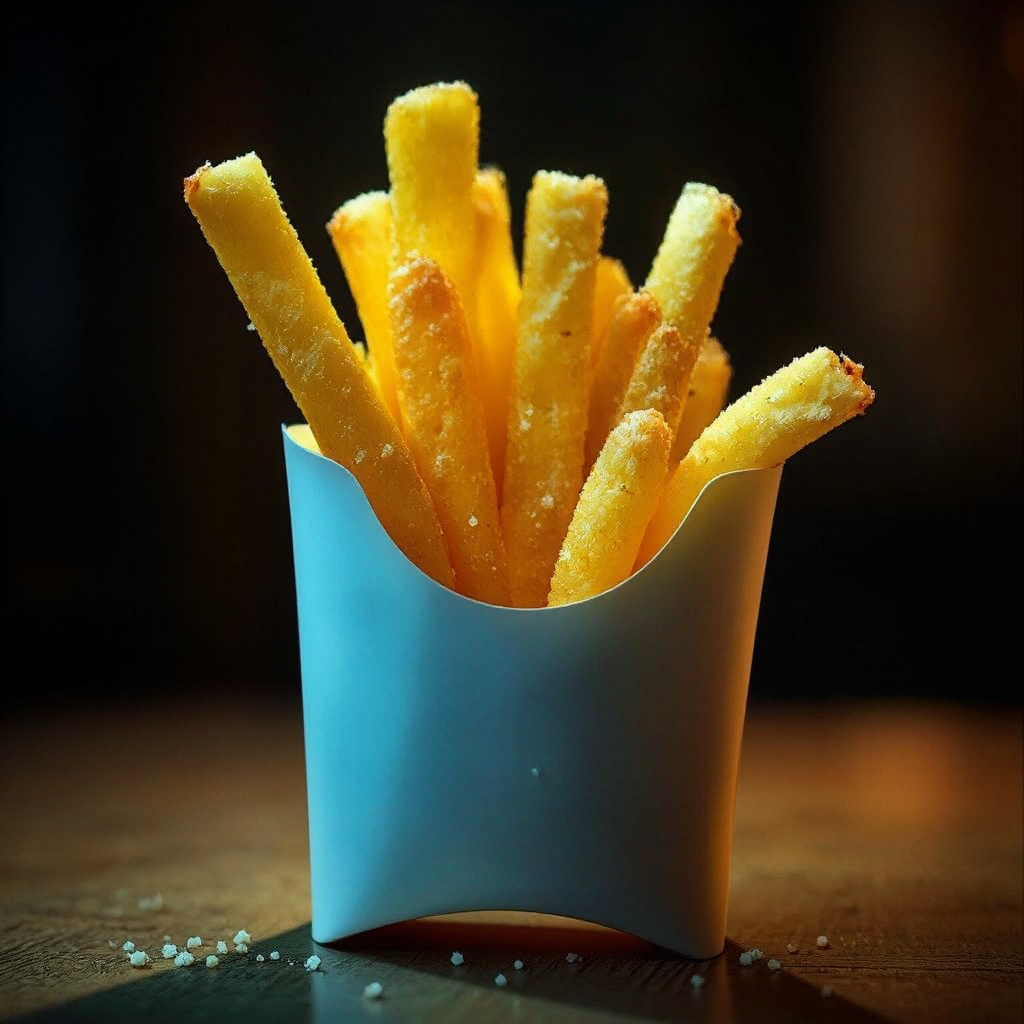 A single fried potato