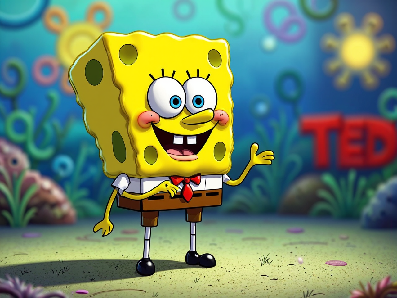 SpongeBob gives TED conference