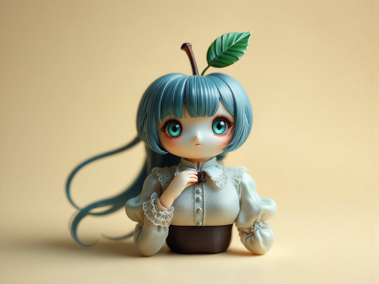 Apple figurine in elegant