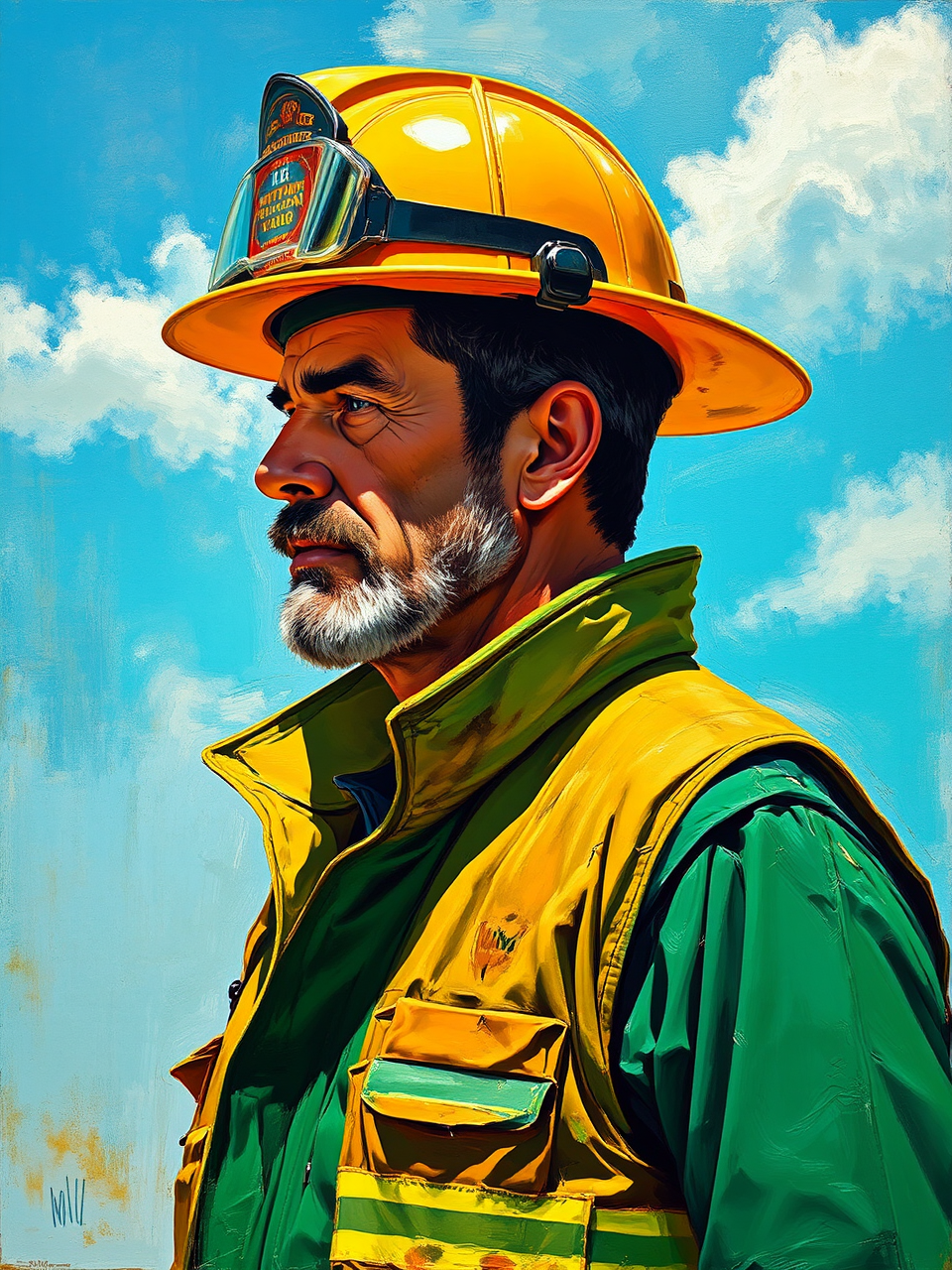 Antonio Banderas as firefighter