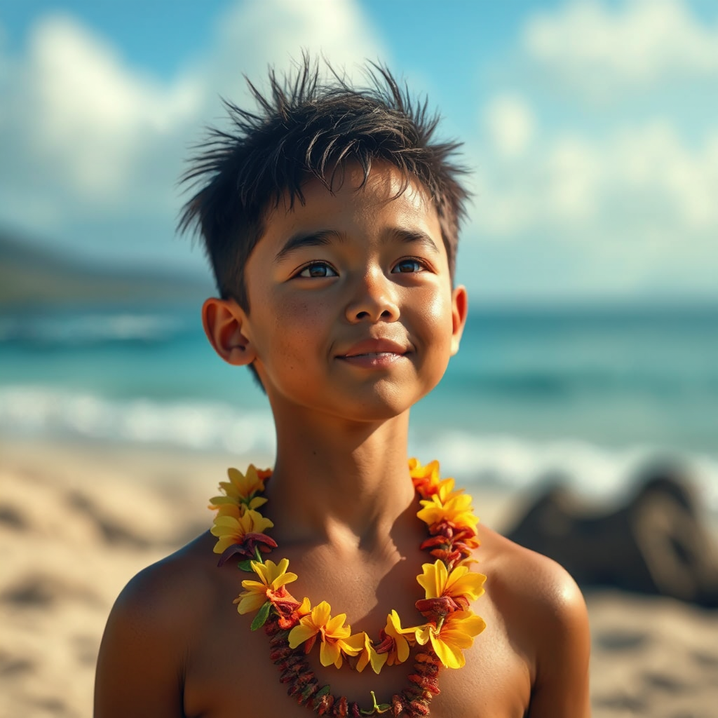 Hawaiian boy with ungrateful