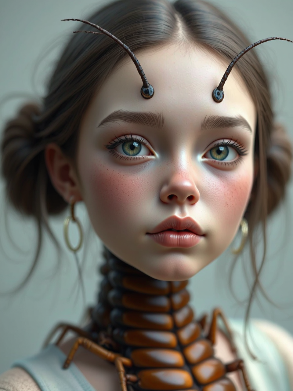 A Caucasian girl with