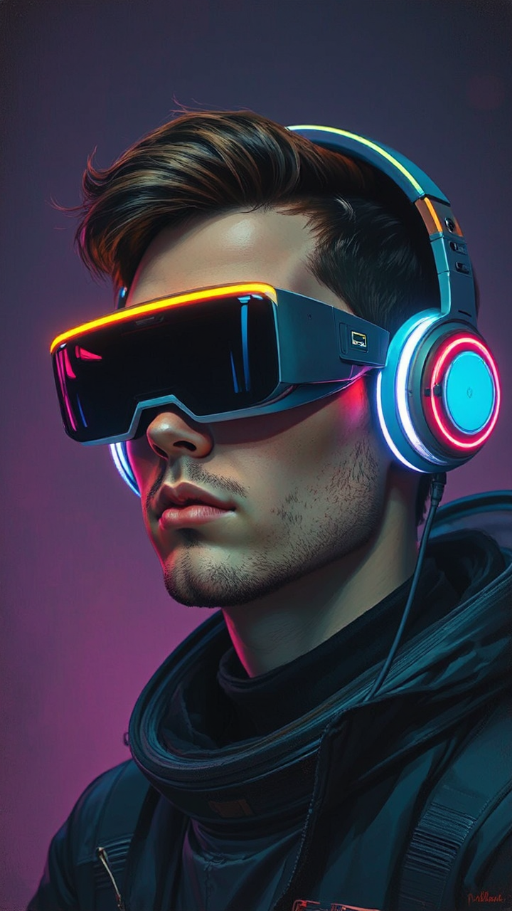A futuristic portrait of