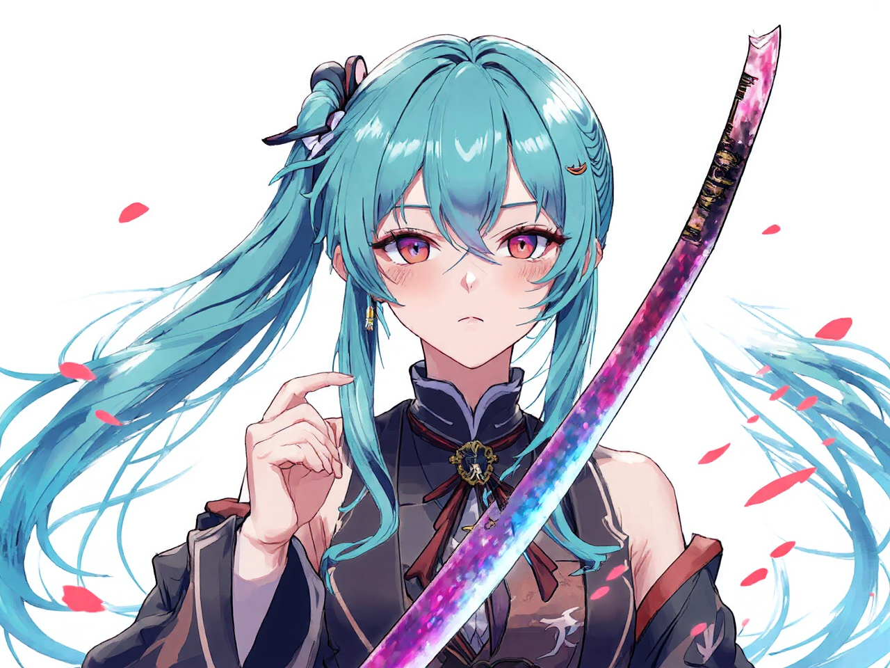 Sword wielding shinigami in