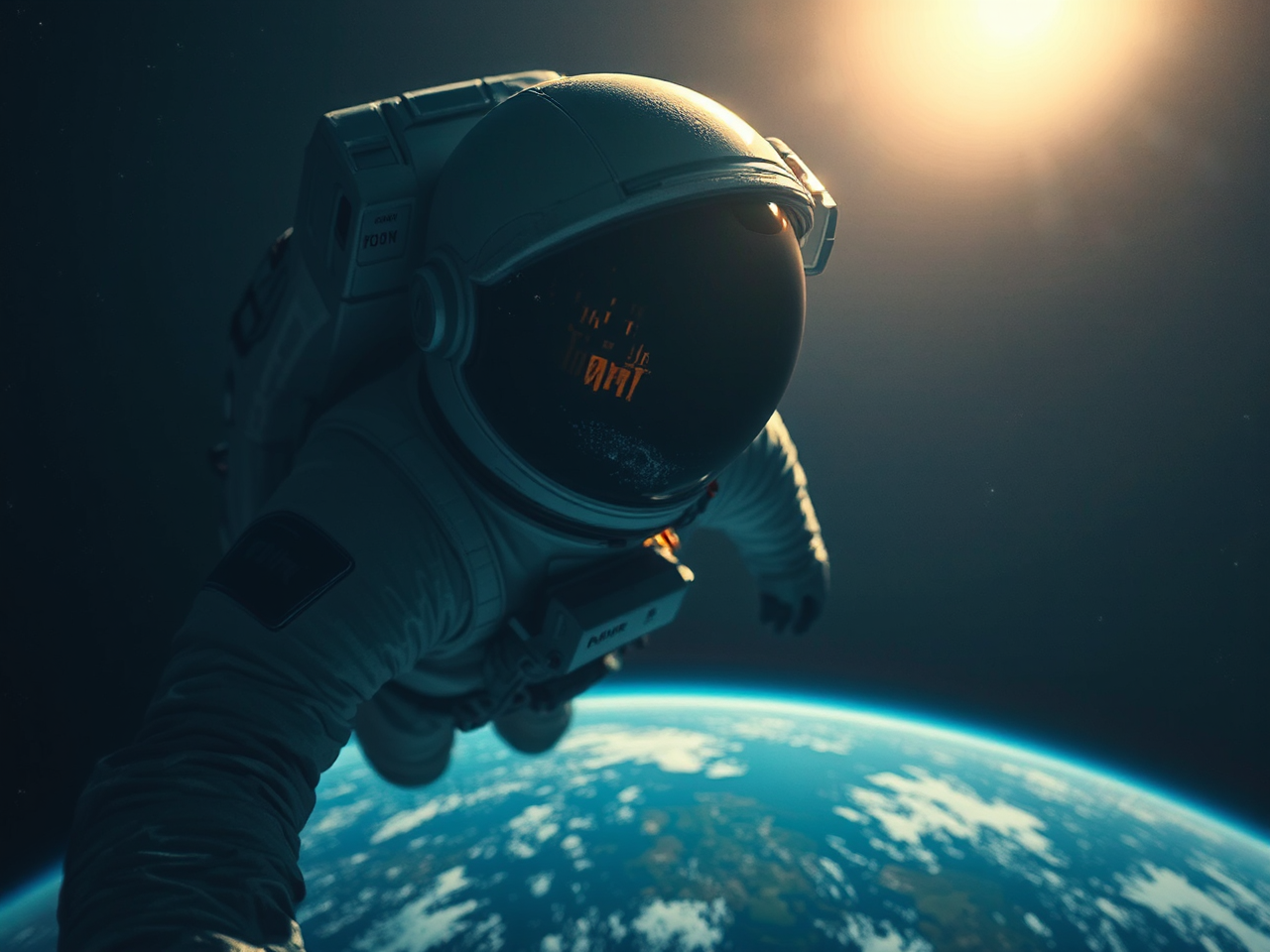 Astronaut in zero gravity