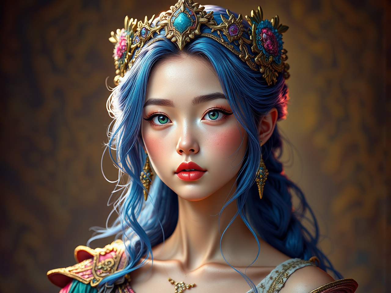 Female cleric with elegant