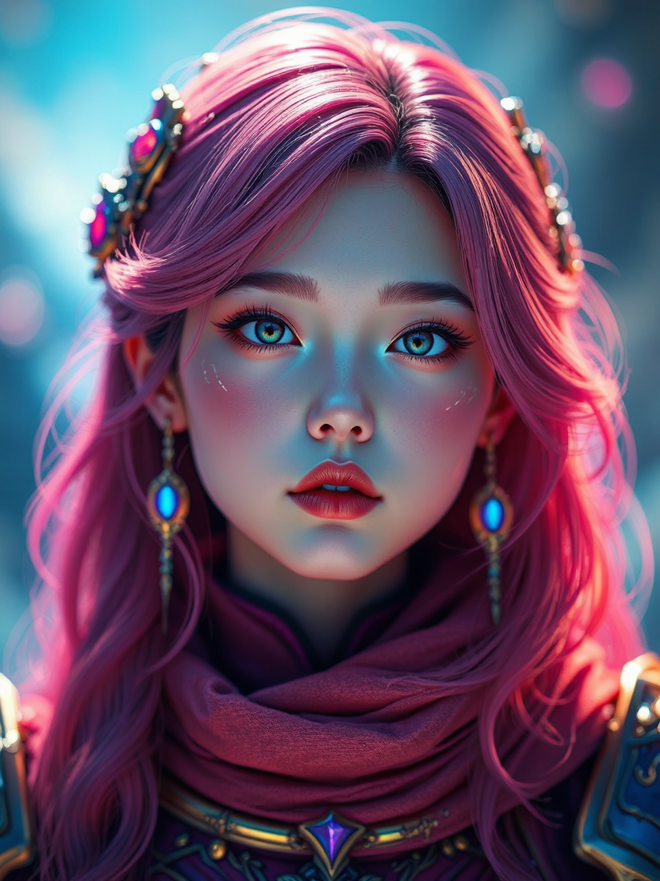 Portrait of a colorful