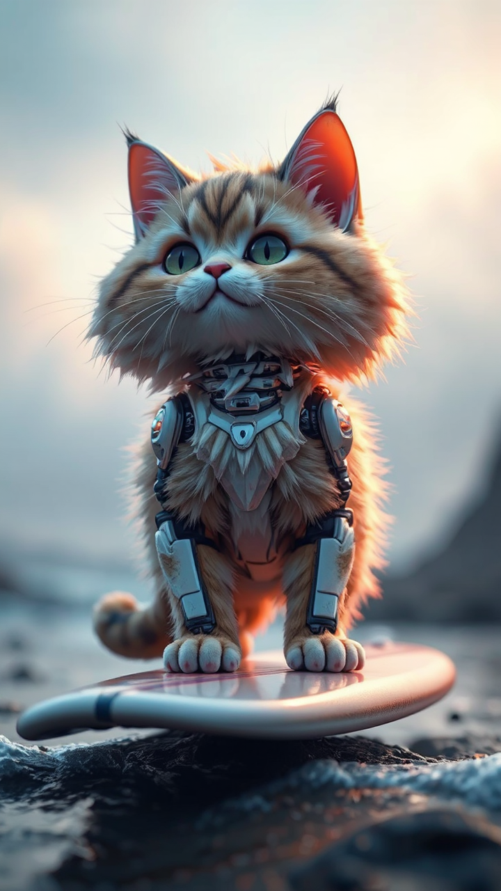 A cybernetic cat on