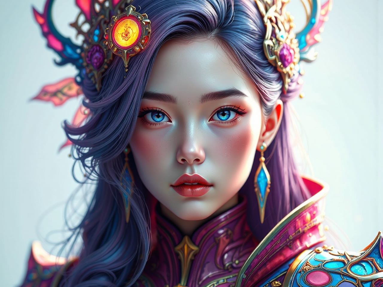 Holy Mecha Paladin Portrait.