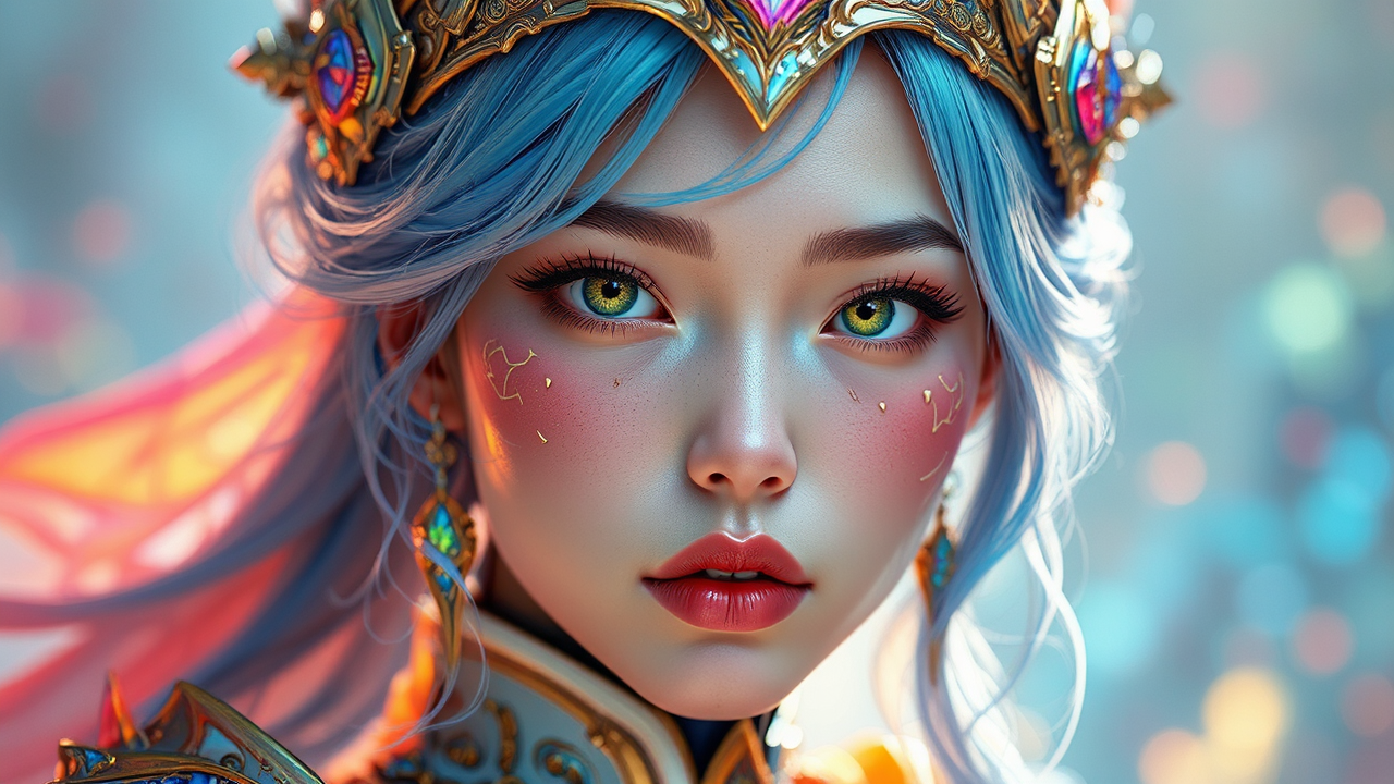 Young, elegant holy mecha