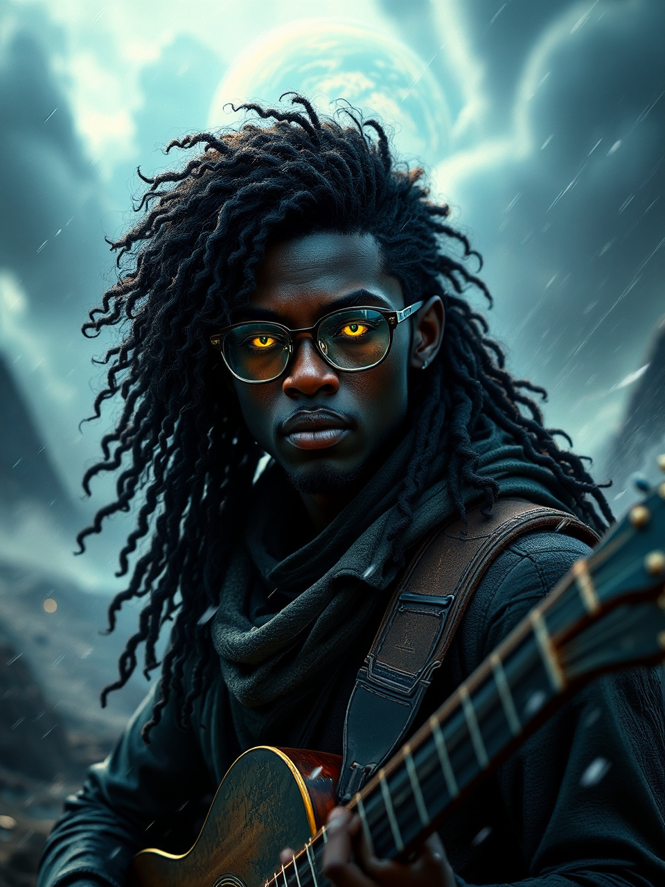 Hyperrealist portrait of a