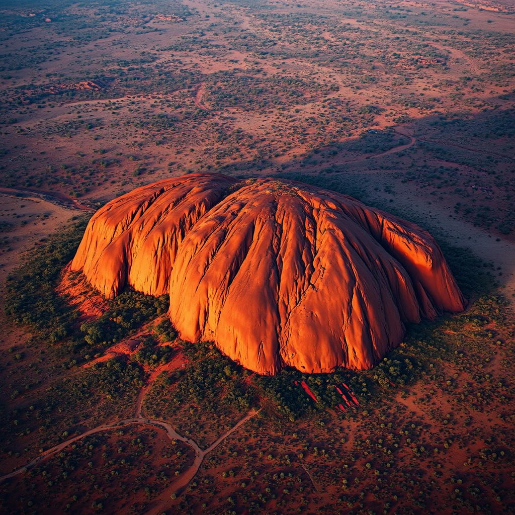 Photograph of Uluru rock