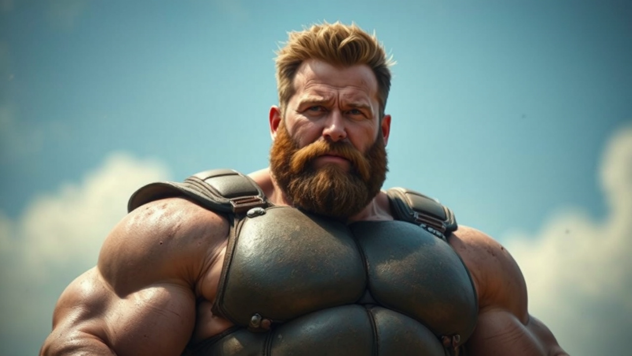 Chris Evans as strongman