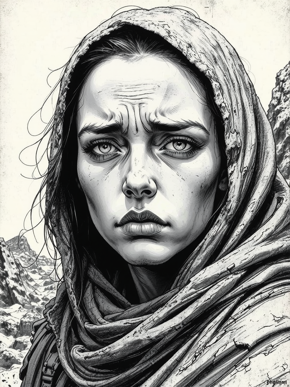 A post-apocalyptic figure in