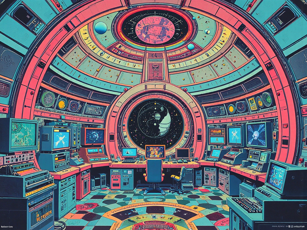 Space Station Art Deco