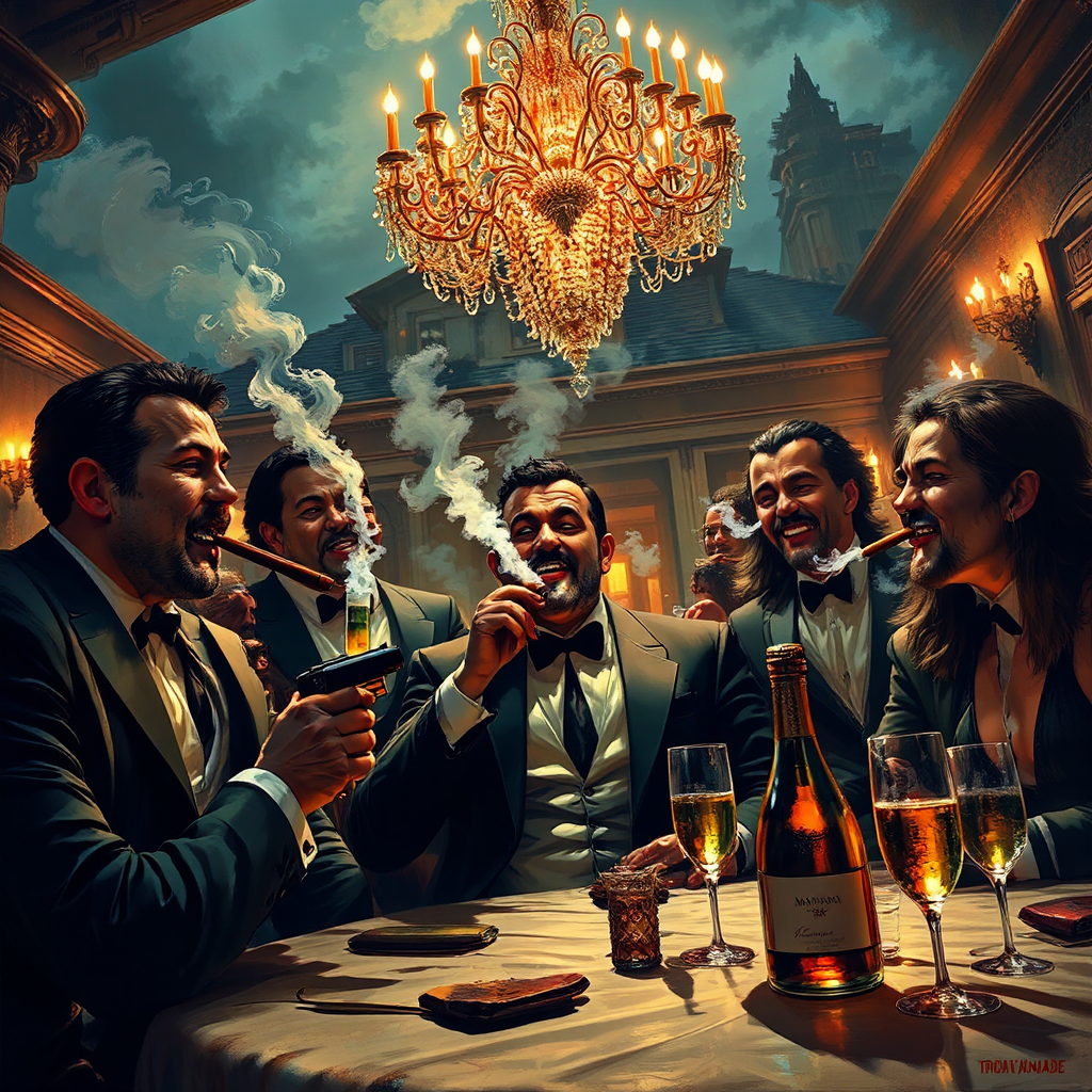 Mafia family celebrates with