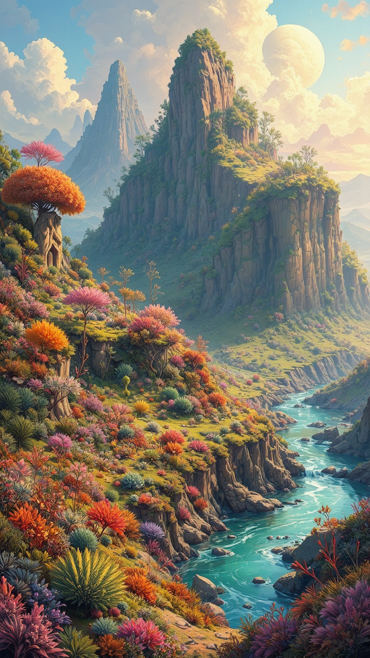 A lush alien natural