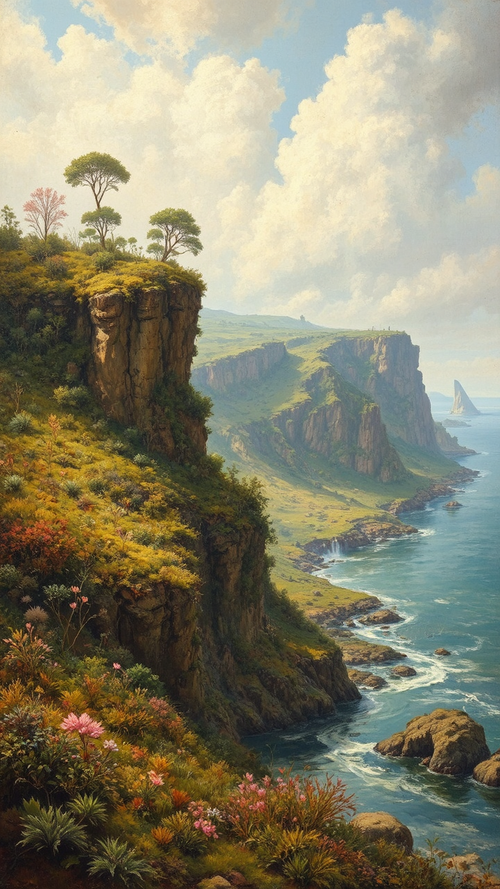 Alien planet with lush