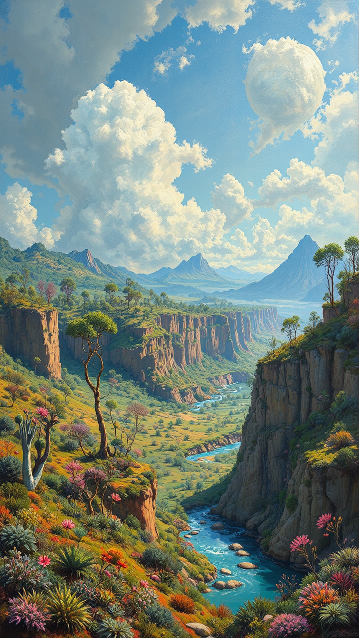 Painting of alien natural