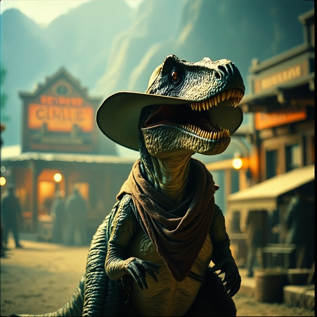 Velociraptor in Wild West