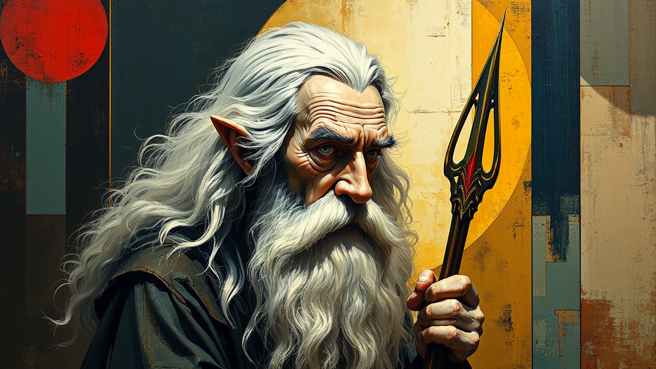 Gandalf in Bauhaus style