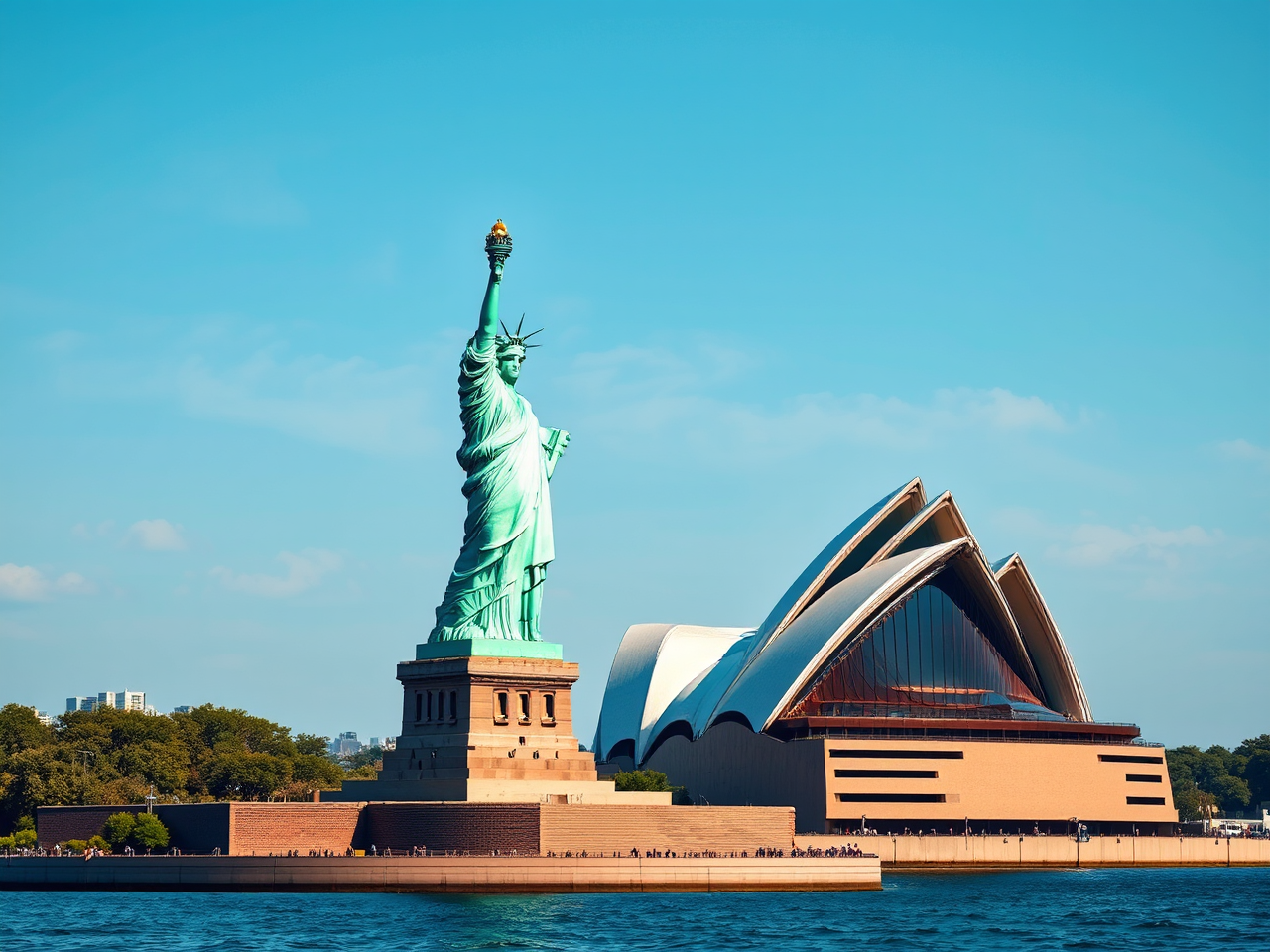 Statue of Liberty and