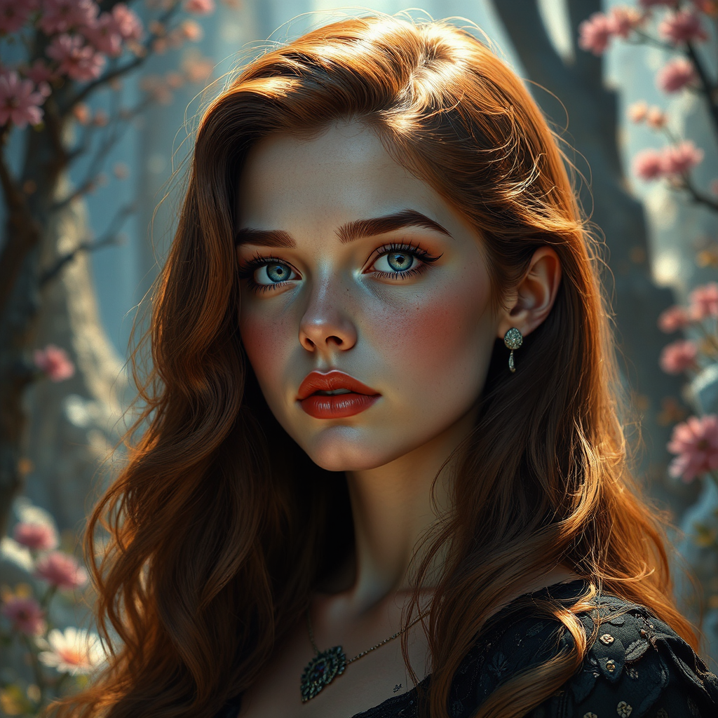 Young Hollywood actress portrait.