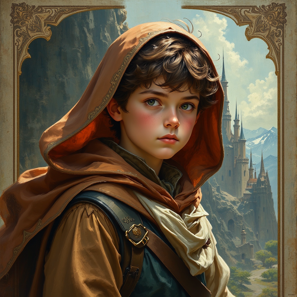 Young boy in elaborate