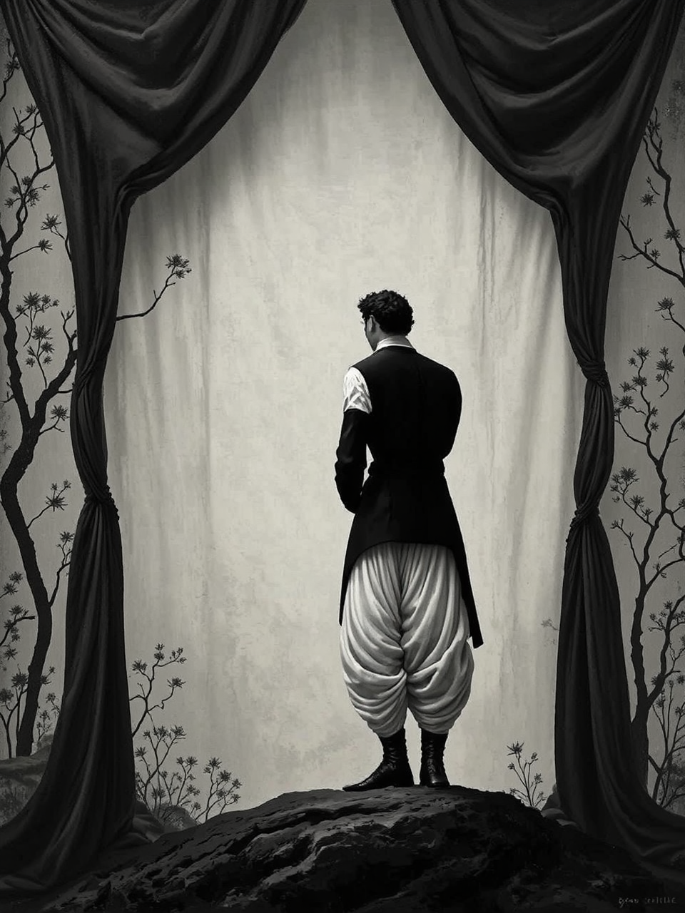 Black and white jodhpurs