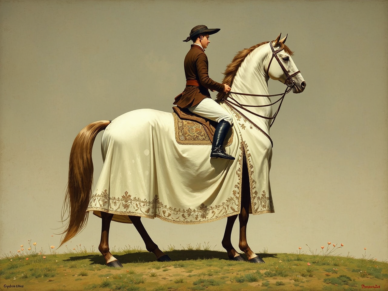 Rider in jodhpurs on