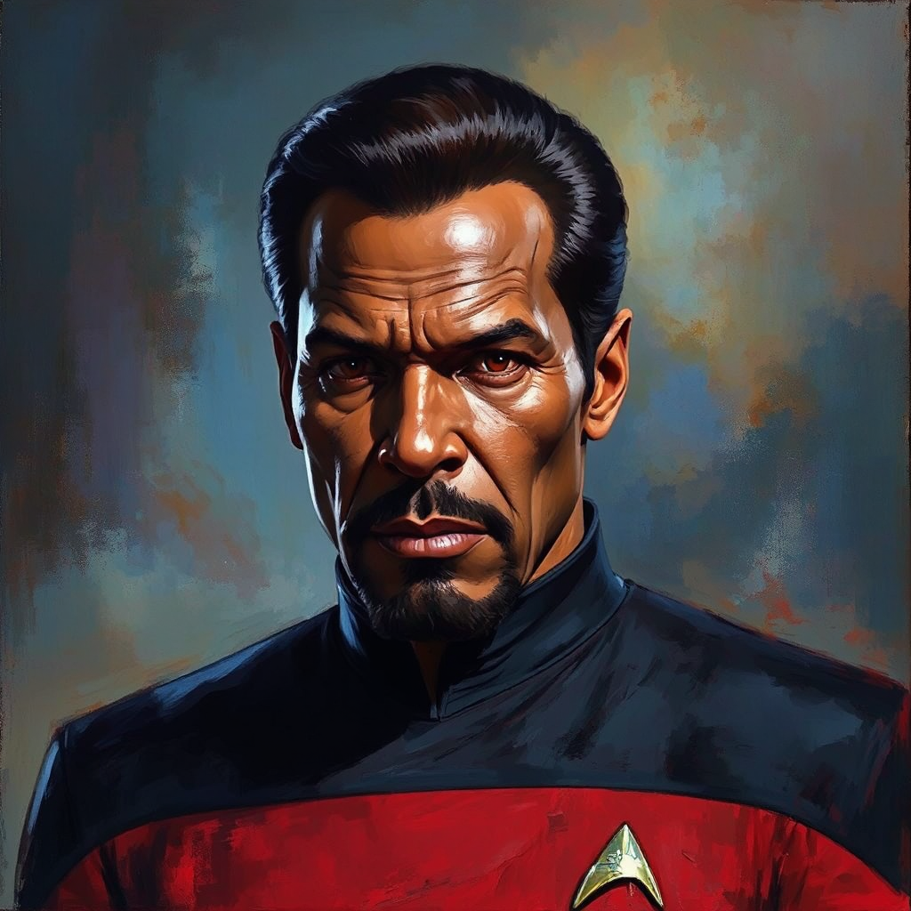 Captain Benjamin Sisko portrait.