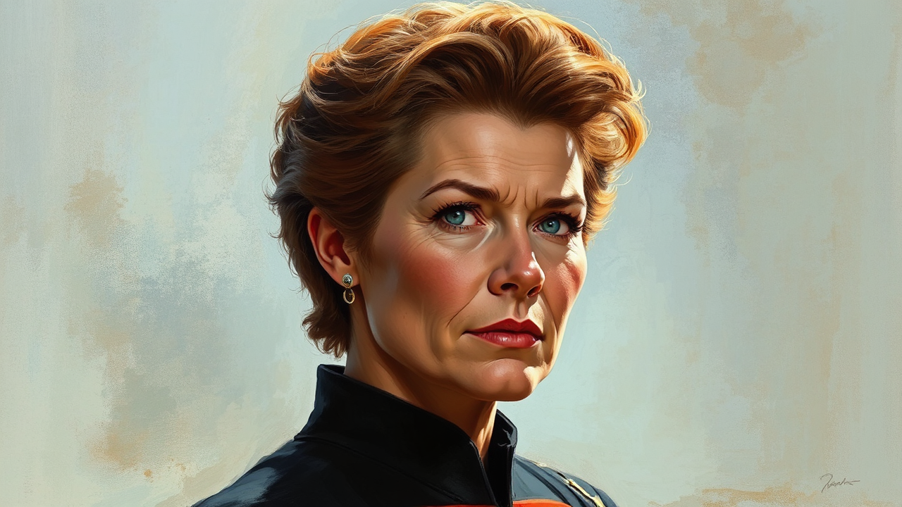 Captain Janeway in space