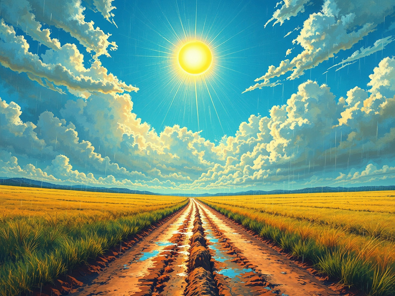 A rural landscape on