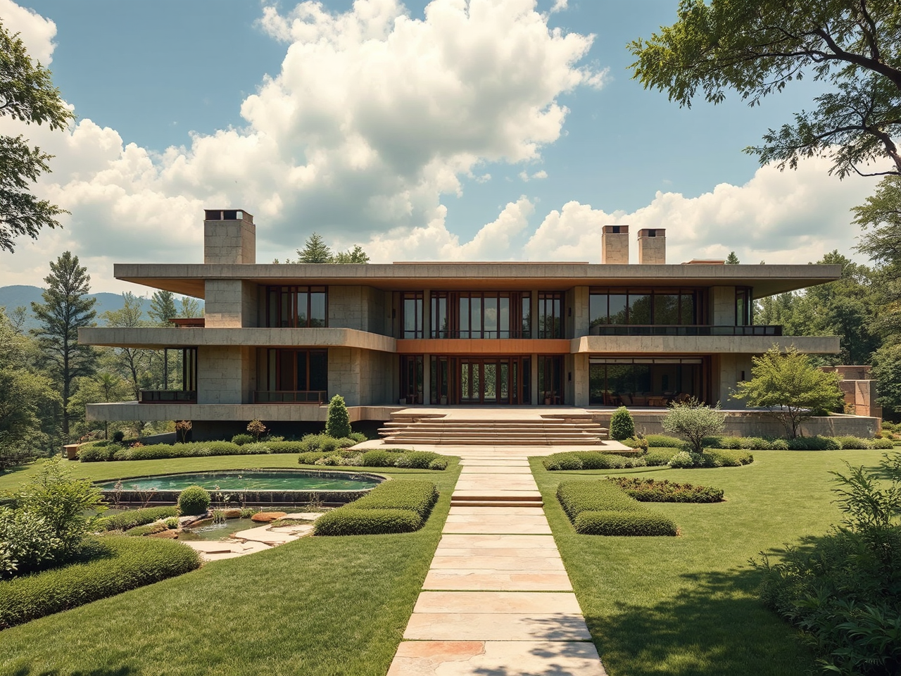 Flowing villa in Frank